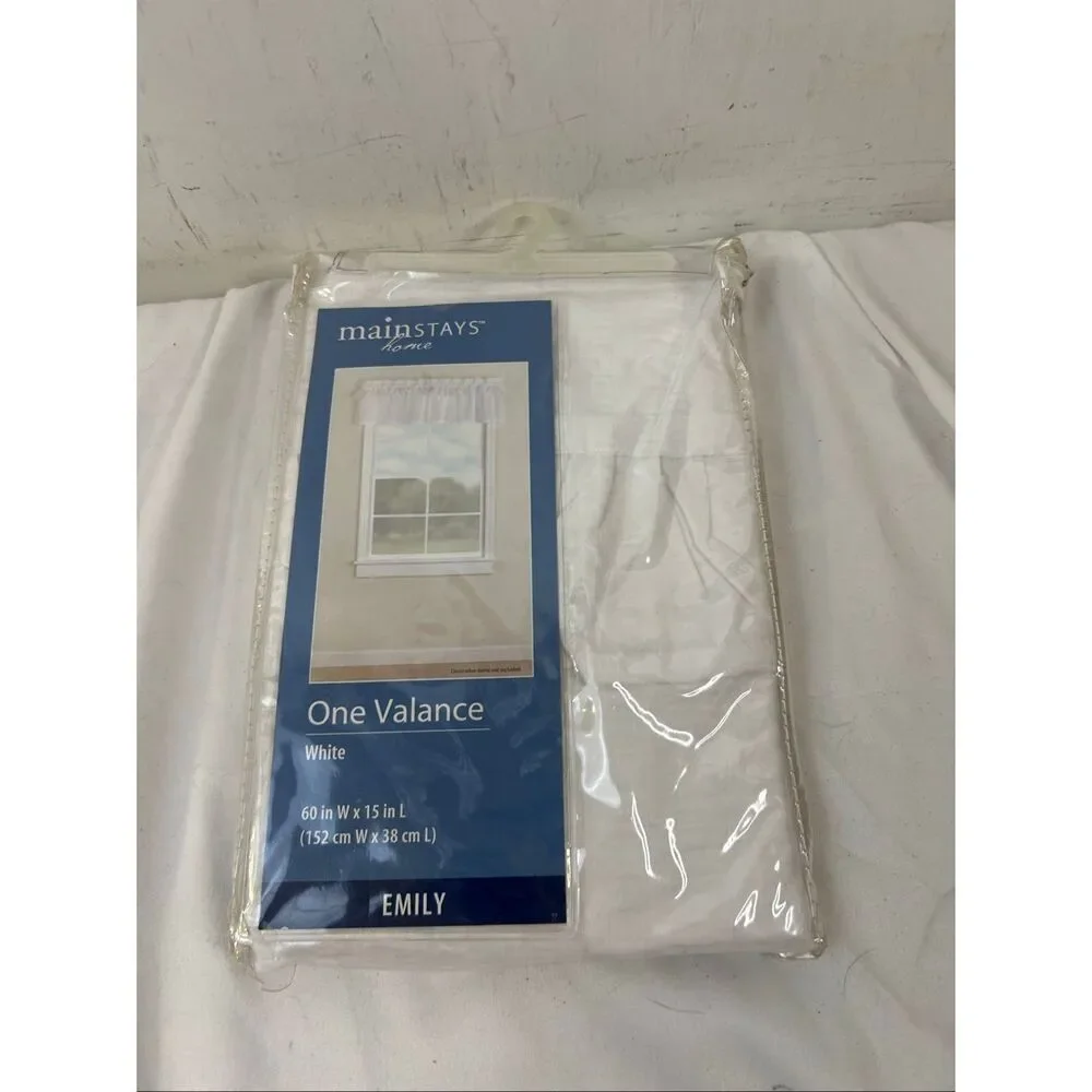 Mainstays one window valance white 